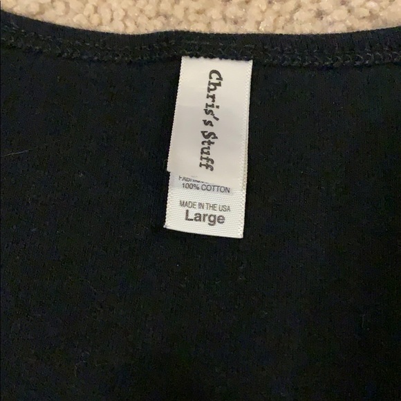 Chris’ s Stuff tee shirt black large - Picture 3 of 4